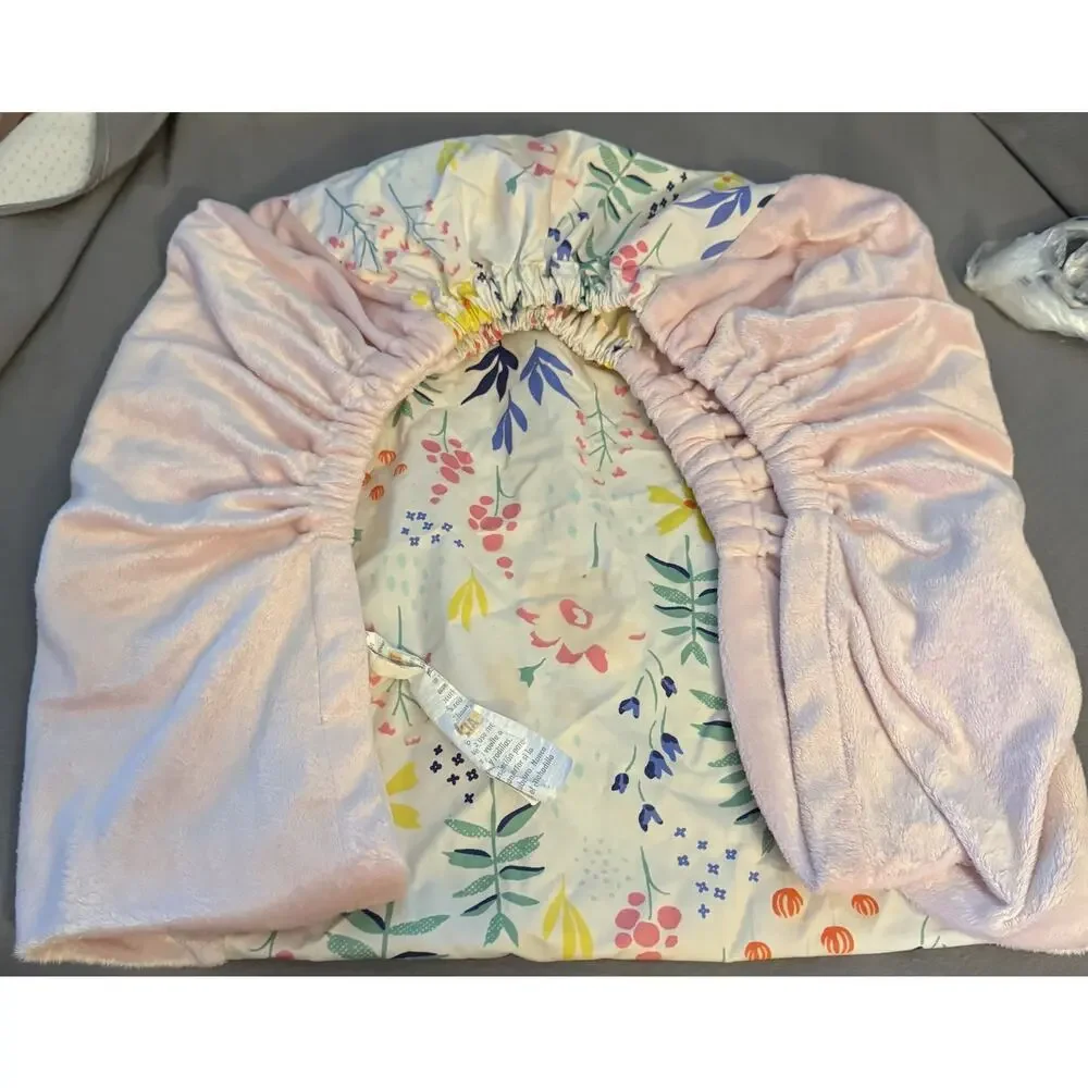 Cloud Island™ Wipeable Diaper Changing Pad Cover, Little Wildflower, Pink Floral